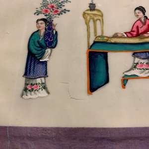 Chinese school, Canton, inkt en kleur op rijstpapier, 19e eeuw: collectie van 39 tekeningen in zes albums — foto 76