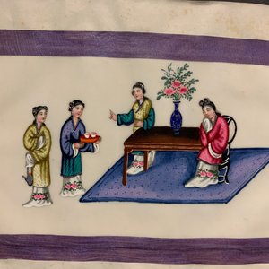 Chinese school, Canton, inkt en kleur op rijstpapier, 19e eeuw: collectie van 39 tekeningen in zes albums — foto 81