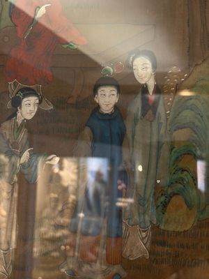 Chinese school: 'Courtyard Scenes with Figures', ink and colour on silk, 19th C. — photo 16