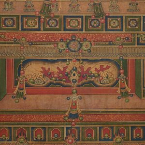 Chinese school, dated 1454, ink and colour on silk: Portrait of Shakyamuni Buddha — photo 7