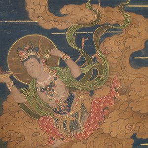 Chinese school, dated 1454, ink and colour on silk: Portrait of Shakyamuni Buddha — photo 10