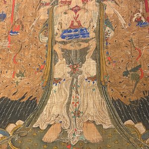 Chinese school: 'De 33-koppige Avalokitesvara', inkt en kleur op zijde, 19/20e eeuw — foto 20