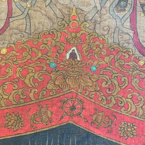 Chinese school: 'De 33-koppige Avalokitesvara', inkt en kleur op zijde, 19/20e eeuw — foto 41