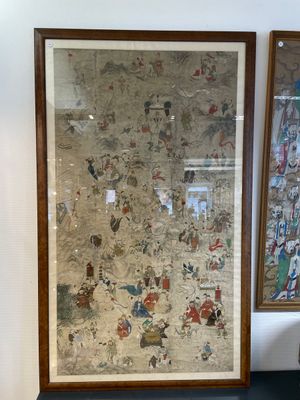 Chinese school: 'Deities in heaven', ink and colour on silk, 19th C. — photo 1
