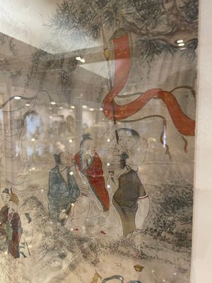 Chinese school: 'Deities in heaven', ink and colour on silk, 19th C. — photo 14