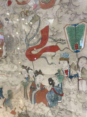Chinese school: 'Deities in heaven', ink and colour on silk, 19th C. — photo 19