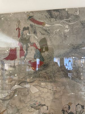 Chinese school: 'Deities in heaven', ink and colour on silk, 19th C. — photo 2