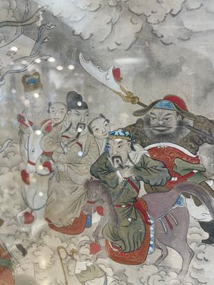 Chinese school: 'Deities in heaven', ink and colour on silk, 19th C. — photo 30