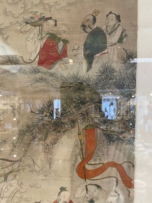 Chinese school: 'Deities in heaven', ink and colour on silk, 19th C. — photo 3