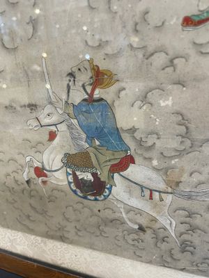 Chinese school: 'Deities in heaven', ink and colour on silk, 19th C. — photo 34