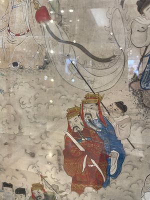 Chinese school: 'Deities in heaven', ink and colour on silk, 19th C. — photo 37
