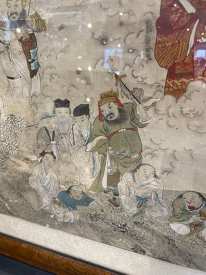 Chinese school: 'Deities in heaven', ink and colour on silk, 19th C. — photo 38