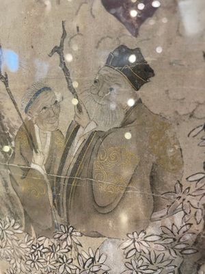 Chinese school: 'Deities in heaven', ink and colour on silk, 19th C. — photo 40