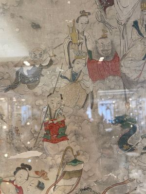 Chinese school: 'Deities in heaven', ink and colour on silk, 19th C. — photo 10