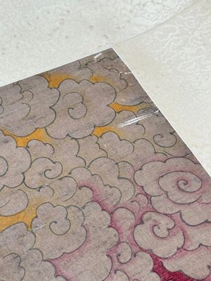 Chinese school: 'Deities in heaven', ink and colour on silk, Qing — 照片 15