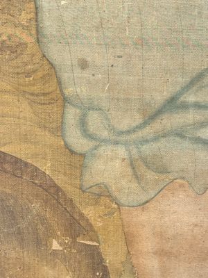 Chinese school: 'Deity and foo dog', ink and colour on silk, 16/17th C. — photo 20