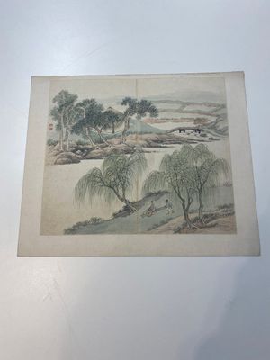 Chinese school: Dertien diverse werken, inkt en kleur op papier en zijde, gesigneerd Xiaocun 晓邨 en Futing 富廷, 19/20e eeuw — foto 15
