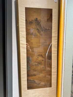 Chinese school, drie diverse werken, inkt en kleur op zijde, één werk gesigneerd Dai Xi 戴熙, 18/19e eeuw — foto 1
