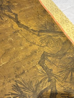 Chinese school: 'Eight cranes under a pine tree', ink and colour on silk, probably Qing — photo 11