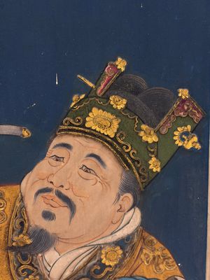 Chinese school: 'Elegant Lady and Dignitary', mixed media on paper, 20th C. — photo 11