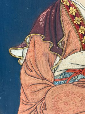 Chinese school: 'Elegant Lady and Dignitary', mixed media on paper, 20th C. — photo 5