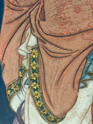 Chinese school: 'Elegant Lady and Dignitary', mixed media on paper, 20th C. — photo 10