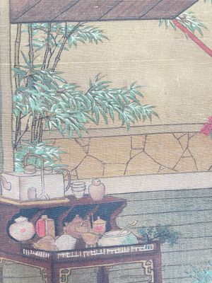 Chinese school: 'Emperor Qianlong with children', ink and colour on silk, 18/19th C. — photo 11