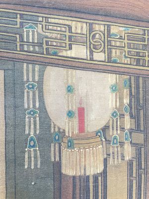 Chinese school: 'Emperor Qianlong with children', ink and colour on silk, 18/19th C. — photo 13