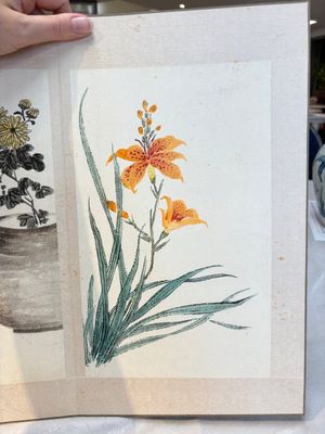 Chinese school: 'Flowers and calligraphies', writings with signatures of celebrities, ink and colour on paper — photo 14