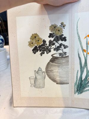 Chinese school: 'Flowers and calligraphies', writings with signatures of celebrities, ink and colour on paper — photo 15