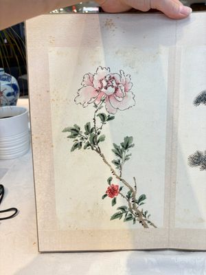Chinese school: 'Flowers and calligraphies', writings with signatures of celebrities, ink and colour on paper — photo 5