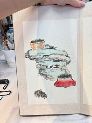 Chinese school: 'Flowers and calligraphies', writings with signatures of celebrities, ink and colour on paper — photo 7