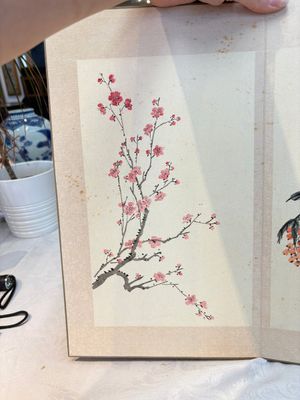 Chinese school: 'Flowers and calligraphies', writings with signatures of celebrities, ink and colour on paper — photo 9
