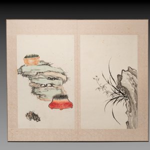 Chinese school: 'Flowers and calligraphies', writings with signatures of celebrities, ink and colour on paper — photo 7