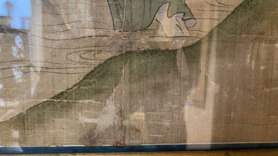 Chinese school: 'Folk tale', ink and colour on silk, 19th C. — photo 12