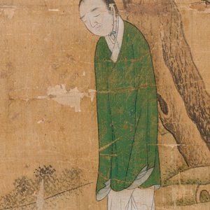 Chinese school: 'Folk tale', ink and colour on silk, 19th C. — photo 3
