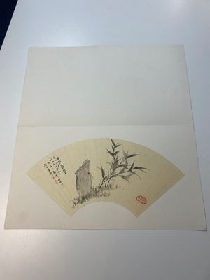 Chinese school: Four fan-shaped paintings, ink and colour on paper, signed Bosheng 博生, 19/20th C. — 照片 1
