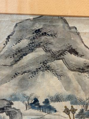 Chinese school: four 'Hunting Scene' paintings, ink and colour on paper, 19/20th C. — 照片 13