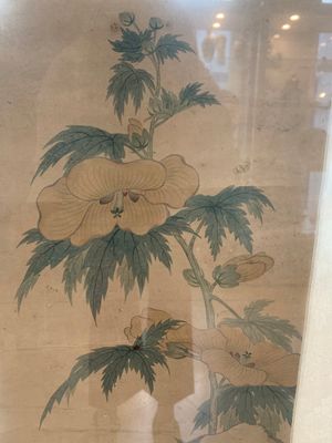 Chinese school: 'Four works with birds and insects near blossoming branches', ink and colour on paper, Republic — 照片 14