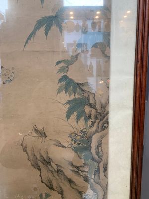 Chinese school: 'Four works with birds and insects near blossoming branches', ink and colour on paper, Republic — 照片 16