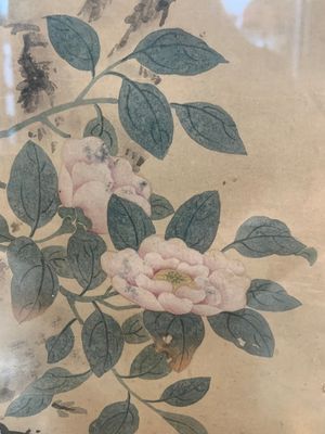 Chinese school: 'Four works with birds and insects near blossoming branches', ink and colour on paper, Republic — 照片 6