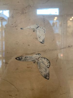 Chinese school: 'Four works with birds and insects near blossoming branches', ink and colour on paper, Republic — 照片 8