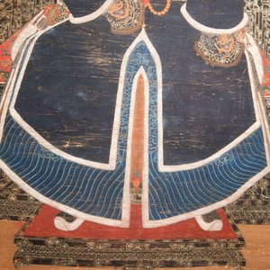 Chinese school: 'Full body portrait of a prince', ink and colour on silk, Qing — photo 3