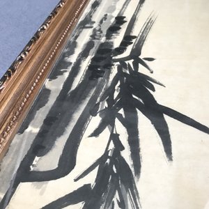 Chinese school, gesign. Li Kuchan (1899-1983), inkt en kleur op papier, gedat. 1972: vier panelen met vogels op rotsen — foto 16