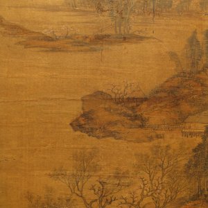 Chinese school, gesign. Wang Song, naar Zhao Danian, inkt en kleur op zijde, Qing: 'Een vroege ochtend in de lente' — foto 4