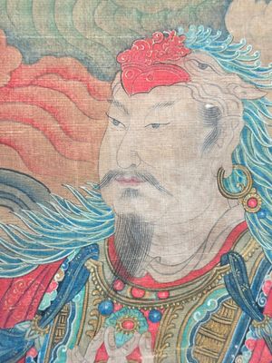 Chinese school: 'Great Heavenly King', ink and colour on silk, Ming or later — 照片 11