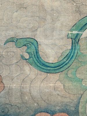 Chinese school: 'Great Heavenly King', ink and colour on silk, Ming or later — 照片 16
