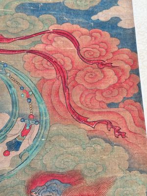 Chinese school: 'Great Heavenly King', ink and colour on silk, Ming or later — 照片 17