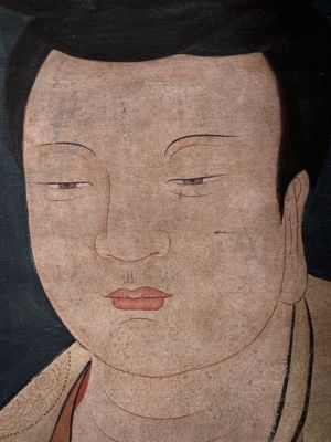 Chinese school: 'Guanyin', ink and colour on silk, Qing — 照片 20