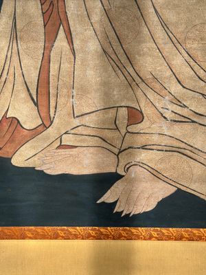 Chinese school: 'Guanyin', ink and colour on silk, Qing — 照片 5